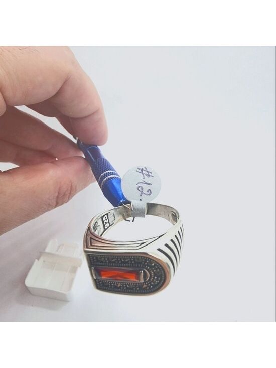 Other - BRAND NEW MEN'S RING RED STONE STERLING SILVER 925